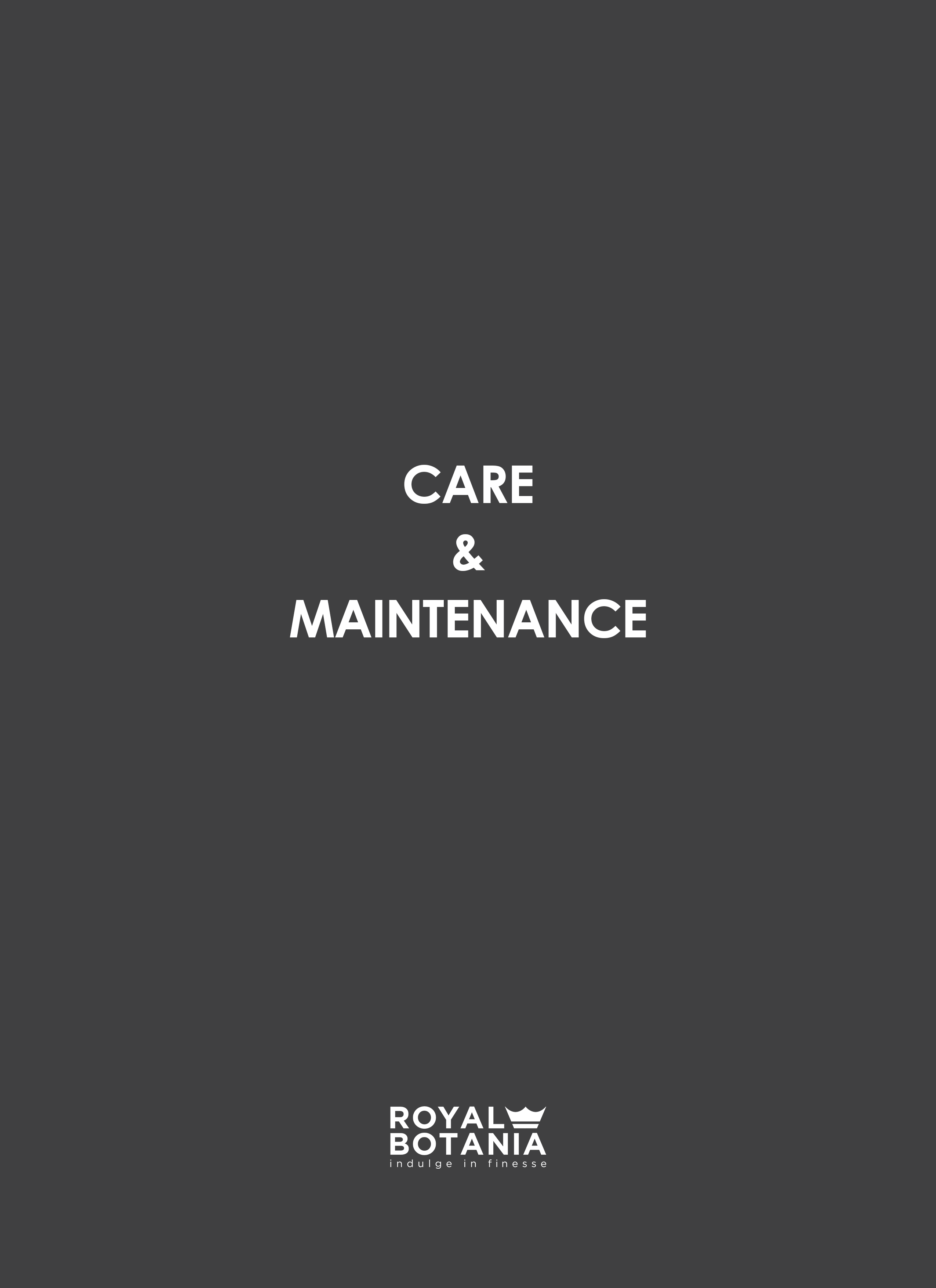 Royal Botania Product Care