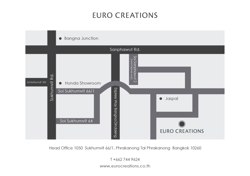 Euro Creations head office map