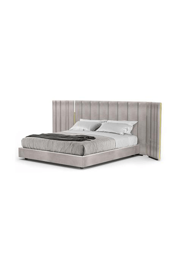 YUKI King Bed with Wooden Slatted-2