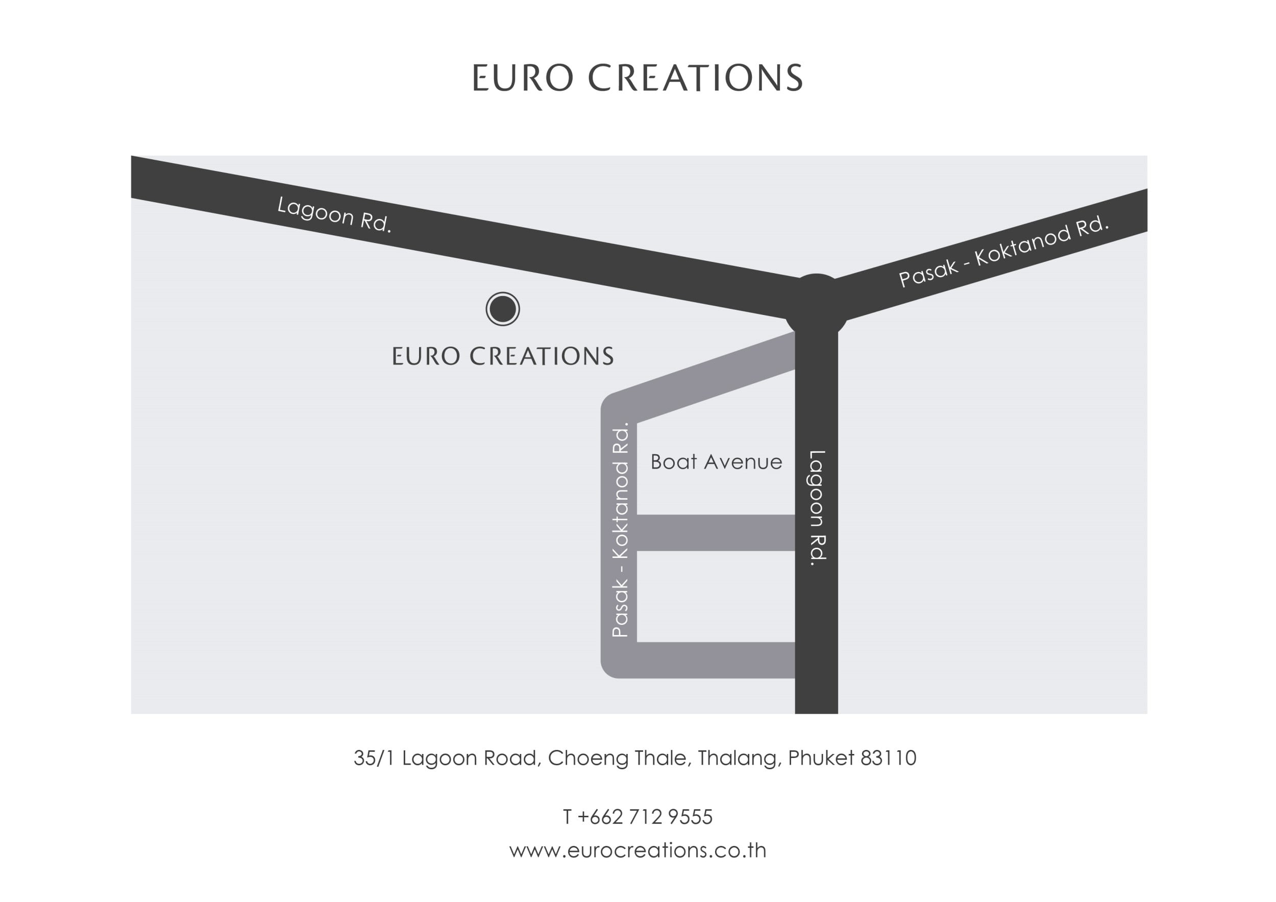 Euro Creations Phuket map